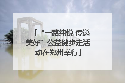 “一路纯悦 传递美好”公益健步走活动在郑州举行