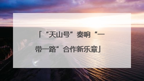 “天山号”奏响“一带一路”合作新乐章