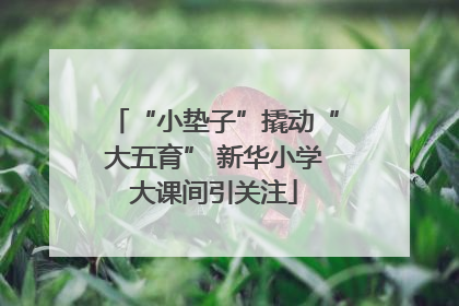 “小垫子”撬动“大五育” 新华小学大课间引关注