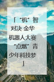 “机”智对决 金华机器人大赛“点燃”青少年科技梦