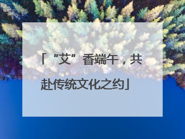 “艾”香端午，共赴传统文化之约