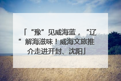 “豫”见威海蓝，“辽”解海滋味！威海文旅推介走进开封、沈阳