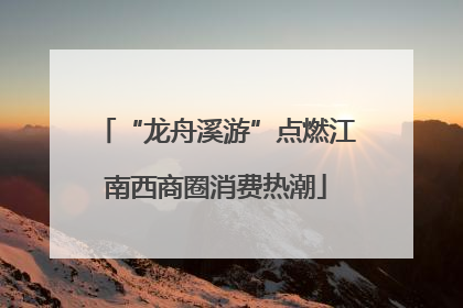 “龙舟溪游”点燃江南西商圈消费热潮