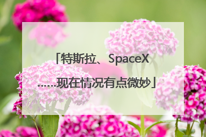 特斯拉、SpaceX……现在情况有点微妙