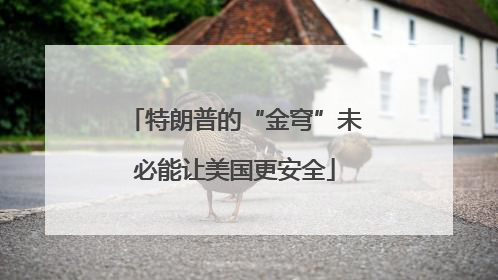 特朗普的“金穹”未必能让美国更安全