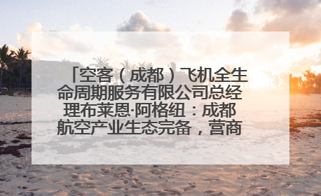 空客（成都）飞机全生命周期服务有限公司总经理布莱恩·阿格纽：成都航空产业生态完备，营商环境优势显著