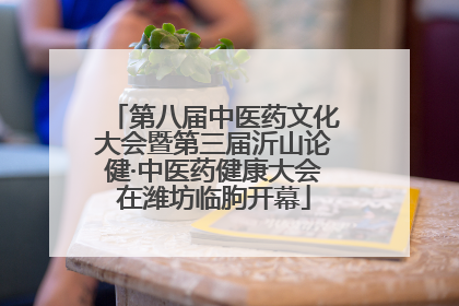 第八届中医药文化大会暨第三届沂山论健·中医药健康大会在潍坊临朐开幕