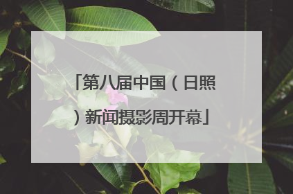 第八届中国（日照）新闻摄影周开幕