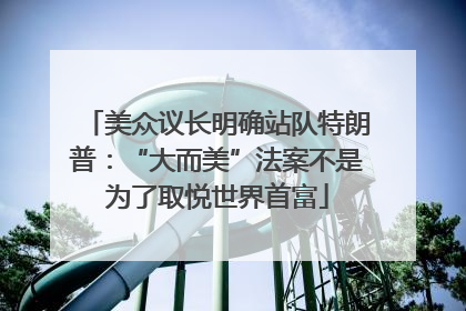 美众议长明确站队特朗普：“大而美”法案不是为了取悦世界首富