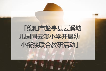 绵阳市盐亭县云溪幼儿园同云溪小学开展幼小衔接联合教研活动