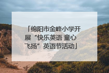 绵阳市金峰小学开展“快乐英语 童心飞扬”英语节活动