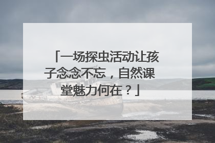 一场探虫活动让孩子念念不忘，自然课堂魅力何在？