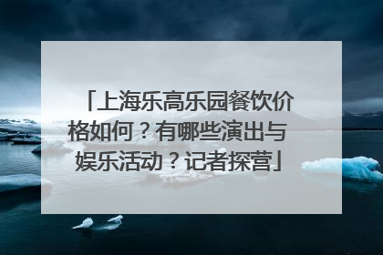 上海乐高乐园餐饮价格如何？有哪些演出与娱乐活动？记者探营