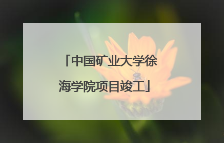 中国矿业大学徐海学院项目竣工
