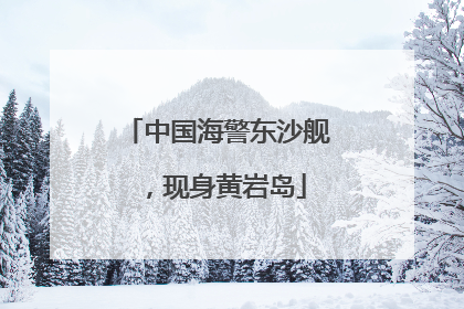 中国海警东沙舰，现身黄岩岛