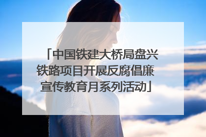 中国铁建大桥局盘兴铁路项目开展反腐倡廉宣传教育月系列活动