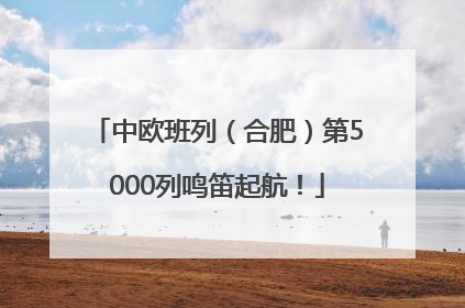 中欧班列（合肥）第5000列鸣笛起航！