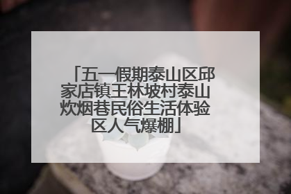 五一假期泰山区邱家店镇王林坡村泰山炊烟巷民俗生活体验区人气爆棚
