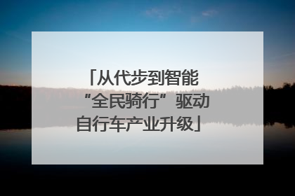 从代步到智能 “全民骑行”驱动自行车产业升级