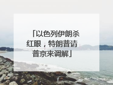 以色列伊朗杀红眼，特朗普请普京来调解