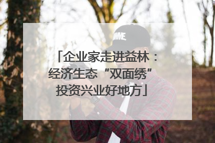 企业家走进益林：经济生态“双面绣” 投资兴业好地方