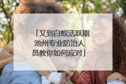 又到白蚁活跃期 池州专业防治人员教你如何应对