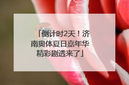 倒计时2天！济南奥体夏日嘉年华精彩剧透来了
