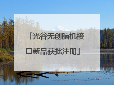 光谷无创脑机接口新品获批注册