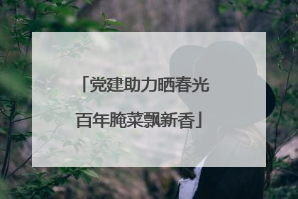 党建助力晒春光 百年腌菜飘新香