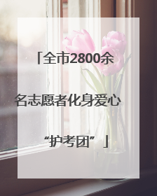 全市2800余名志愿者化身爱心“护考团”
