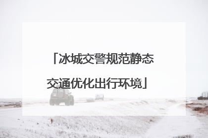 冰城交警规范静态交通优化出行环境