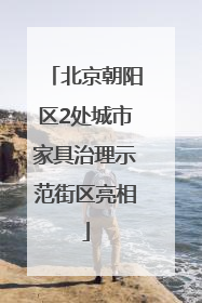 北京朝阳区2处城市家具治理示范街区亮相