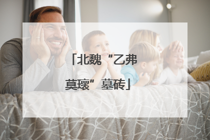 北魏“乙弗莫瓌”墓砖