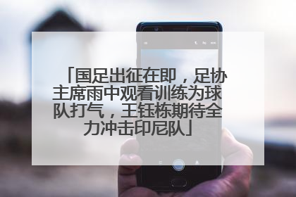 国足出征在即，足协主席雨中观看训练为球队打气，王钰栋期待全力冲击印尼队