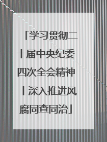 学习贯彻二十届中央纪委四次全会精神丨深入推进风腐同查同治