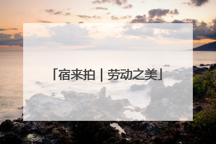 宿来拍｜劳动之美