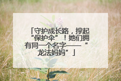 守护成长路，撑起“保护伞”！她们拥有同一个名字——“龙法妈妈”