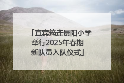 宜宾筠连景阳小学举行2025年春期新队员入队仪式