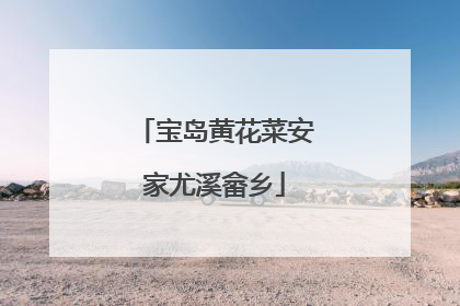 宝岛黄花菜安家尤溪畲乡