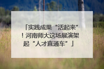 实践成果“活起来”！河南师大这场展演架起“人才直通车”