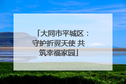 大同市平城区：守护折翼天使 共筑幸福家园