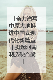 奋力谱写中原大地推进中国式现代化新篇章丨挺起河南制造硬脊梁
