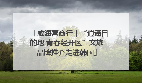 威海营商行｜“逍遥目的地 青春经开区”文旅品牌推介走进韩国