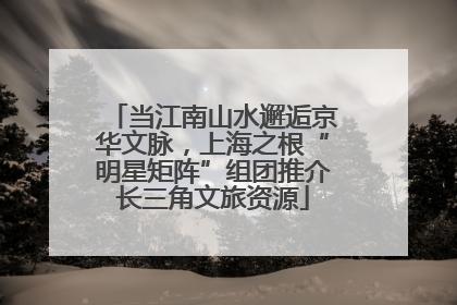 当江南山水邂逅京华文脉，上海之根“明星矩阵”组团推介长三角文旅资源