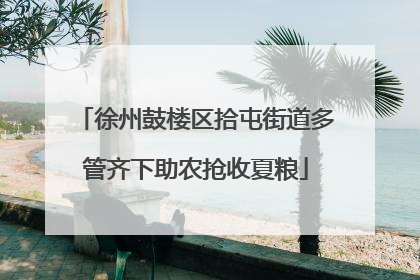 徐州鼓楼区拾屯街道多管齐下助农抢收夏粮