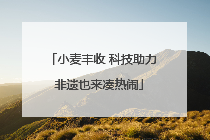 小麦丰收 科技助力 非遗也来凑热闹