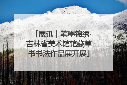展讯｜笔墨锦绣·吉林省美术馆馆藏草书书法作品展开展