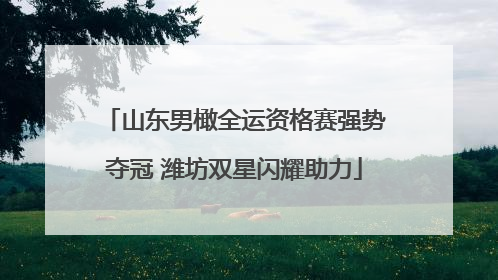 山东男橄全运资格赛强势夺冠 潍坊双星闪耀助力