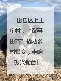 岱岳区上王庄村：“议事协商”撬动乡村蝶变，奏响振兴强音