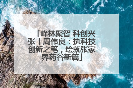 峰林聚智 科创兴张丨周伟良：执科技创新之笔，绘就张家界药谷新篇